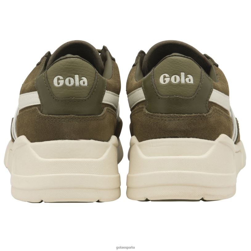 calzado V4PZL215 hombres Gola zapatillas clásicas eclipse legacy caqui/blanco hueso