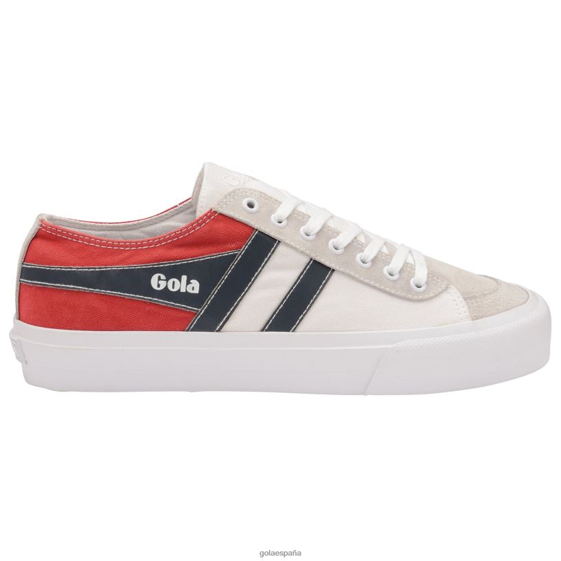 calzado V4PZL75 hombres Gola tenis classics quota ii rwb plimsoll blanco/rojo/azul marino