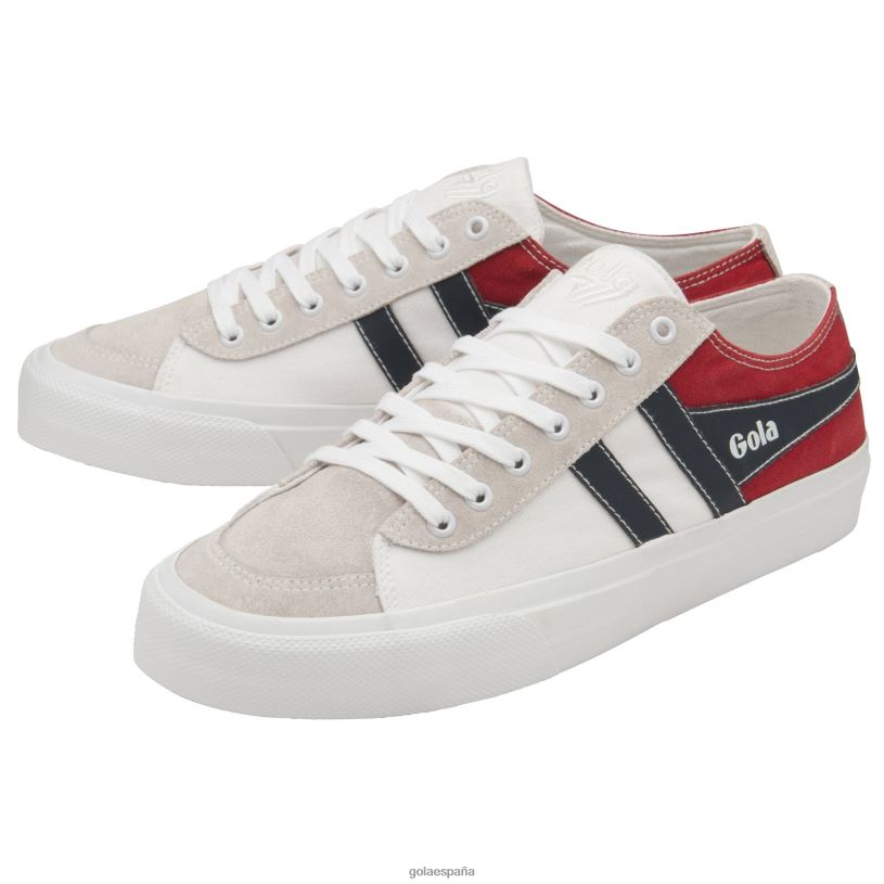 calzado V4PZL75 hombres Gola tenis classics quota ii rwb plimsoll blanco/rojo/azul marino