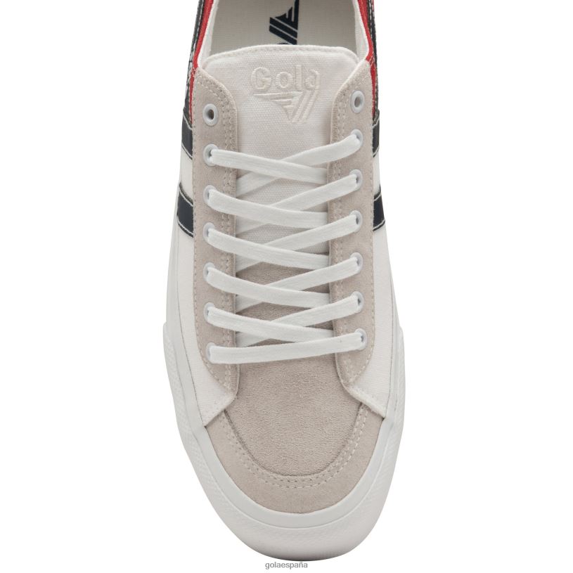 calzado V4PZL75 hombres Gola tenis classics quota ii rwb plimsoll blanco/rojo/azul marino