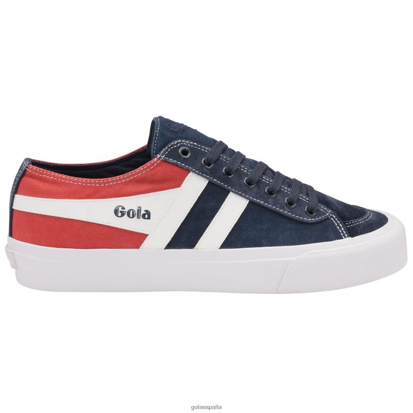 calzado V4PZL76 hombres Gola tenis classics quota ii rwb plimsoll azul marino/rojo/blanco