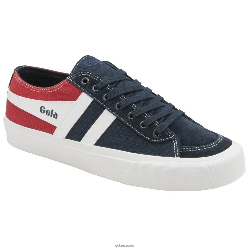 calzado V4PZL76 hombres Gola tenis classics quota ii rwb plimsoll azul marino/rojo/blanco