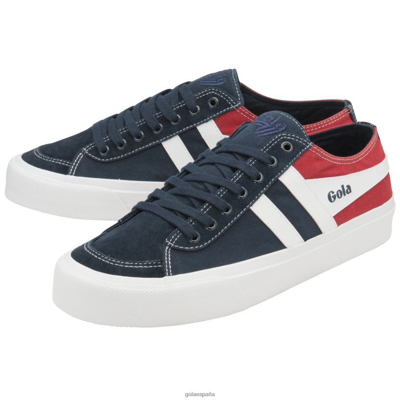 calzado V4PZL76 hombres Gola tenis classics quota ii rwb plimsoll azul marino/rojo/blanco