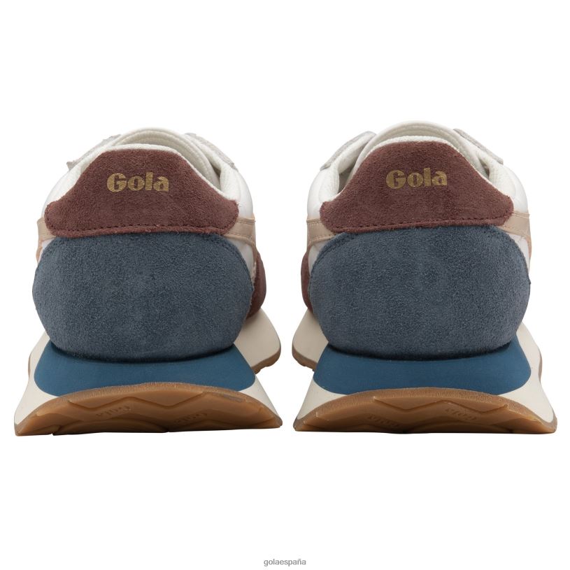 calzado V4PZL313 mujer Gola zapatillas clásicas indiana blanco hueso/báltico/rosa perla