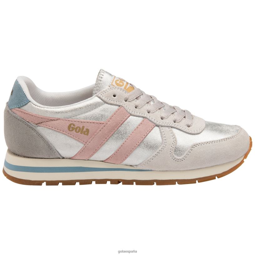 calzado V4PZL317 mujer Gola zapatillas clásicas daytona blaze blanco/rosa tiza/iceberg