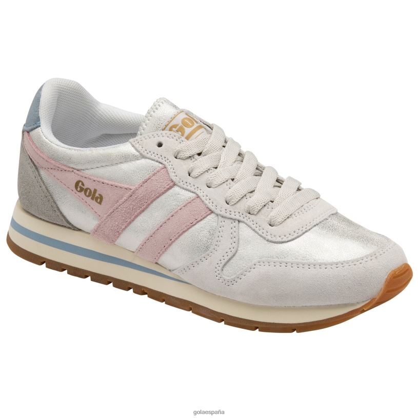 calzado V4PZL317 mujer Gola zapatillas clásicas daytona blaze blanco/rosa tiza/iceberg