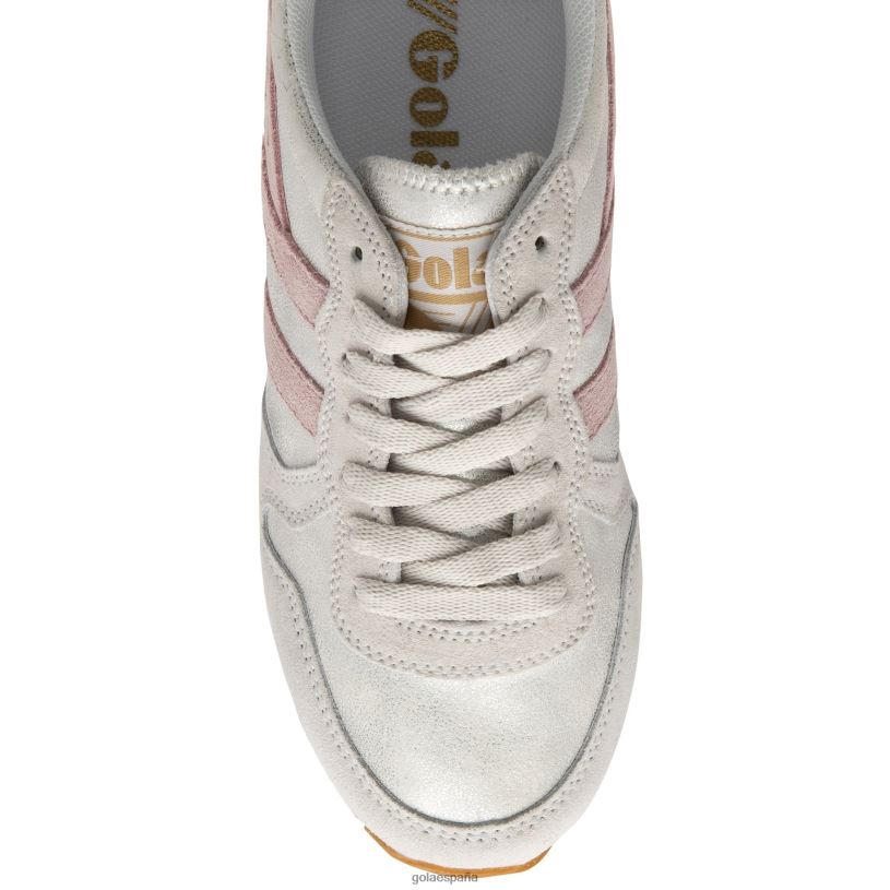 calzado V4PZL317 mujer Gola zapatillas clásicas daytona blaze blanco/rosa tiza/iceberg