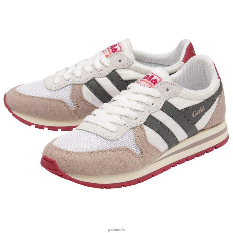 calzado V4PZL323 mujer Gola zapatillas clásicas daytona blanco/flor/fresno