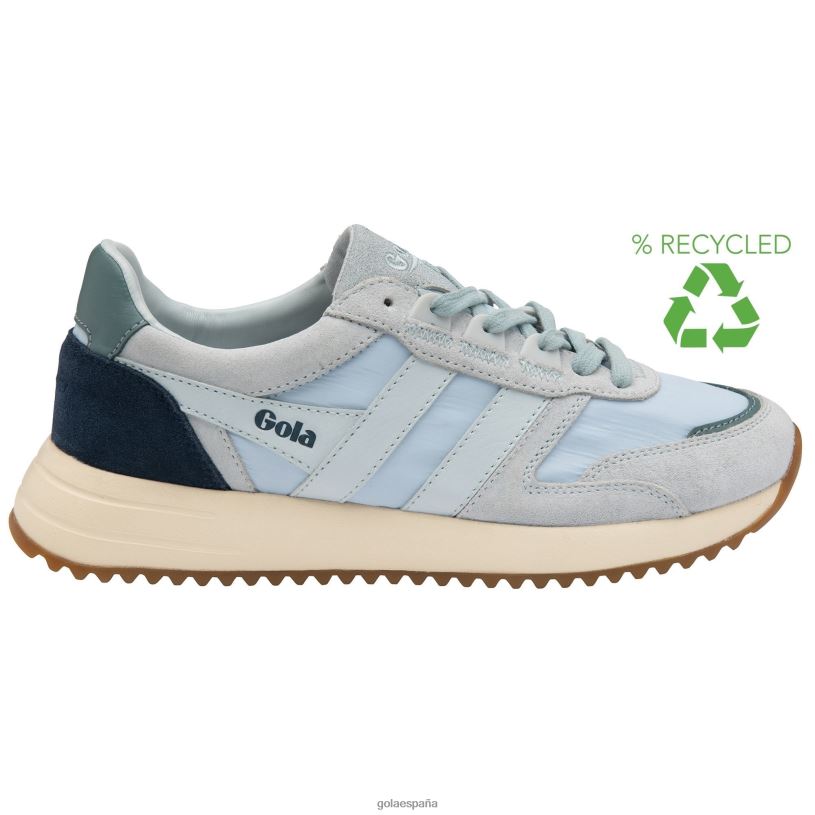 calzado V4PZL341 mujer Gola zapatillas clásicas chicago azul hielo/pizarra