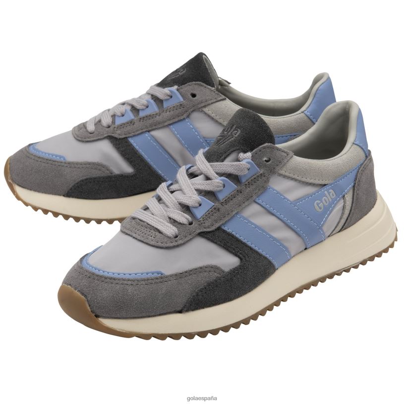calzado V4PZL343 mujer Gola zapatillas clásicas chicago gris claro/azul vista