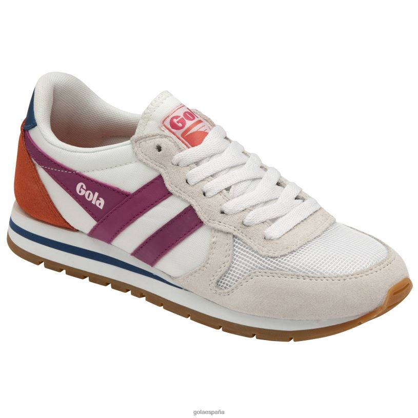 calzado V4PZL359 mujer Gola zapatillas clásicas daytona blanco/fucsia intenso/azul marino