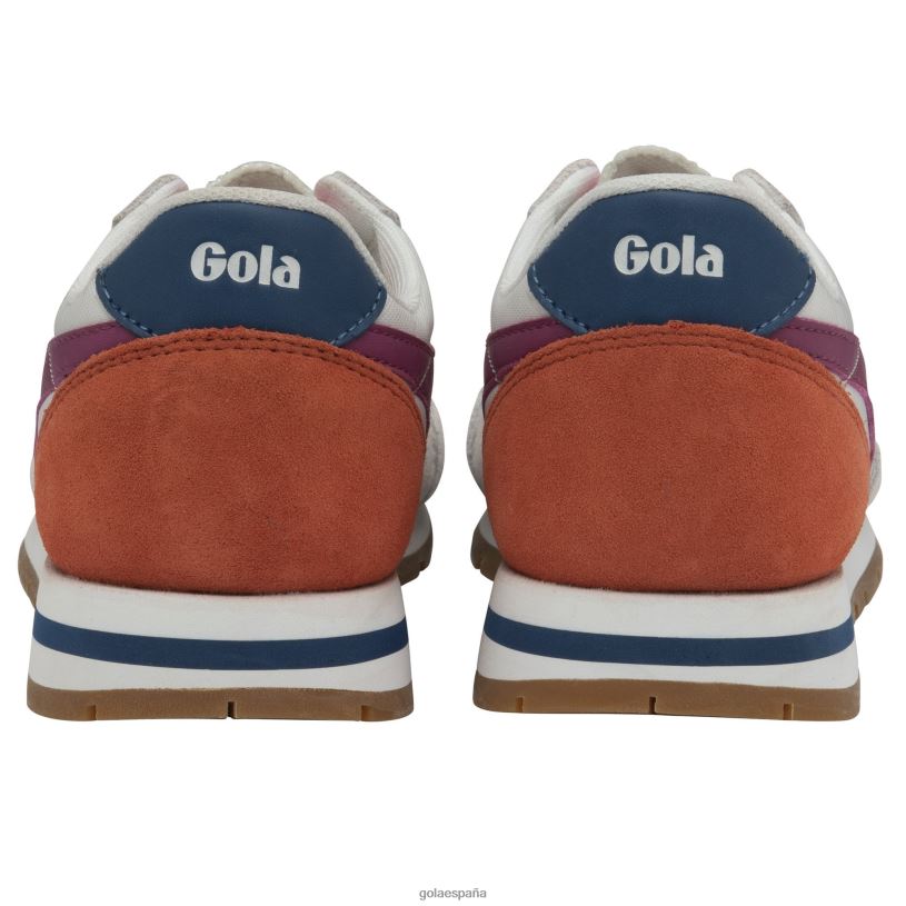calzado V4PZL359 mujer Gola zapatillas clásicas daytona blanco/fucsia intenso/azul marino
