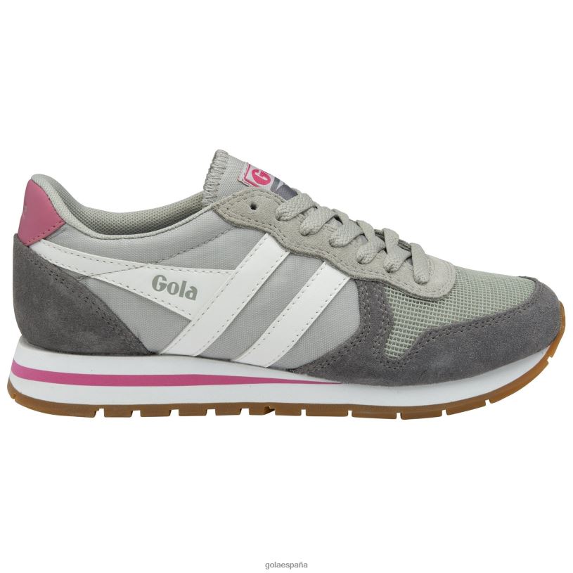 calzado V4PZL360 mujer Gola zapatillas clásicas daytona gris claro/blanco/rosa flúor