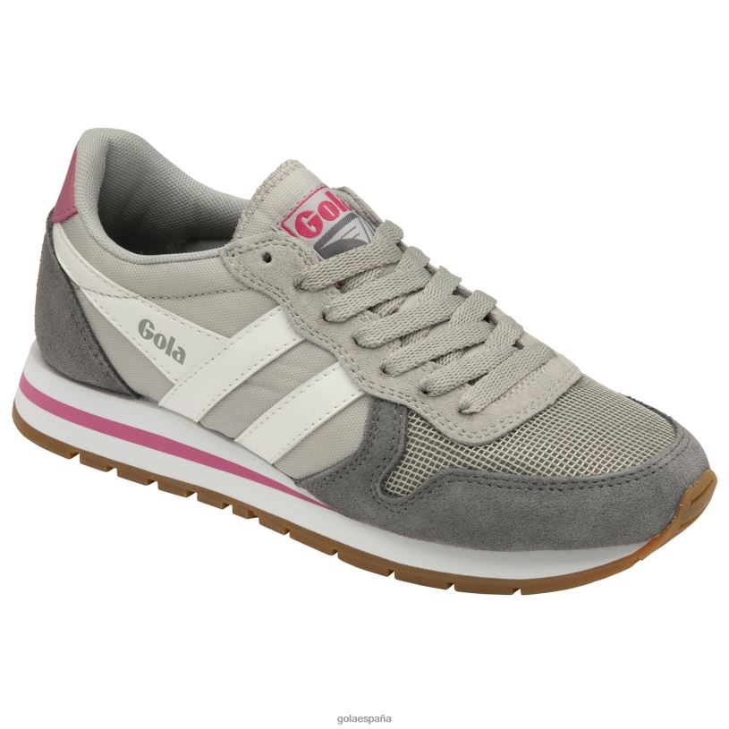 calzado V4PZL360 mujer Gola zapatillas clásicas daytona gris claro/blanco/rosa flúor