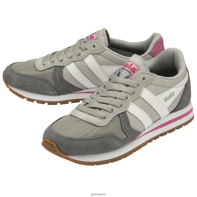 calzado V4PZL360 mujer Gola zapatillas clásicas daytona gris claro/blanco/rosa flúor