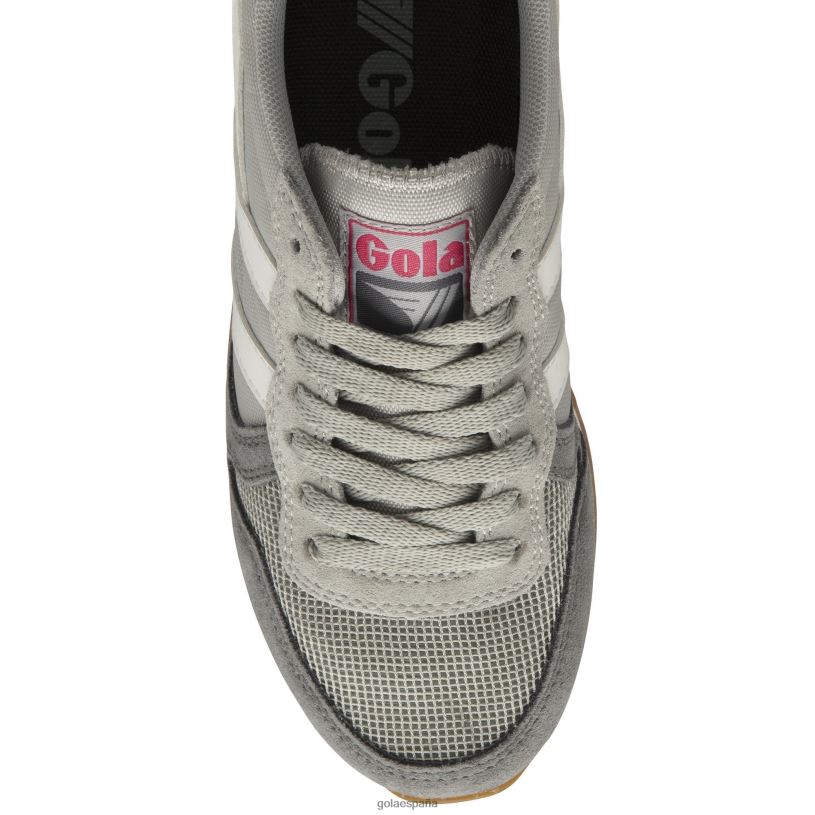 calzado V4PZL360 mujer Gola zapatillas clásicas daytona gris claro/blanco/rosa flúor