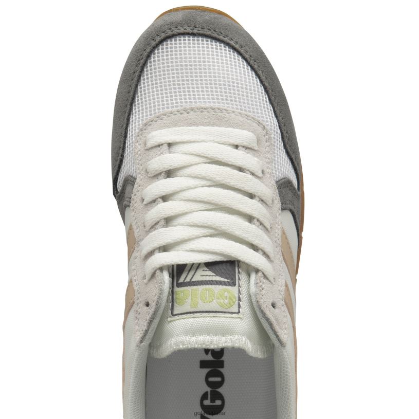 calzado V4PZL361 mujer Gola zapatillas clásicas daytona blanco/rosa perla/verde pátina