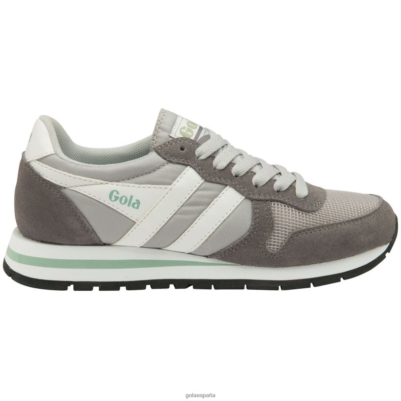 calzado V4PZL362 mujer Gola zapatillas clásicas daytona gris claro/ceniza/blanco