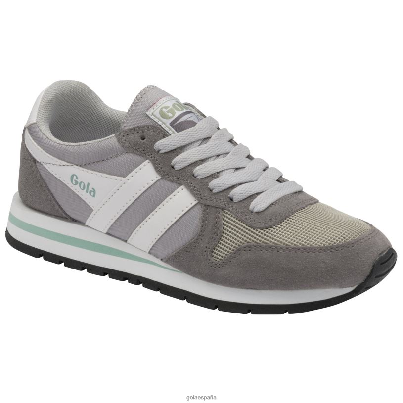 calzado V4PZL362 mujer Gola zapatillas clásicas daytona gris claro/ceniza/blanco