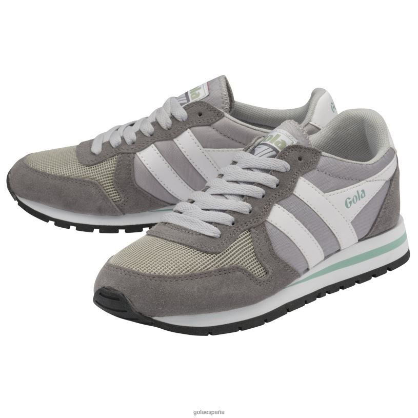 calzado V4PZL362 mujer Gola zapatillas clásicas daytona gris claro/ceniza/blanco