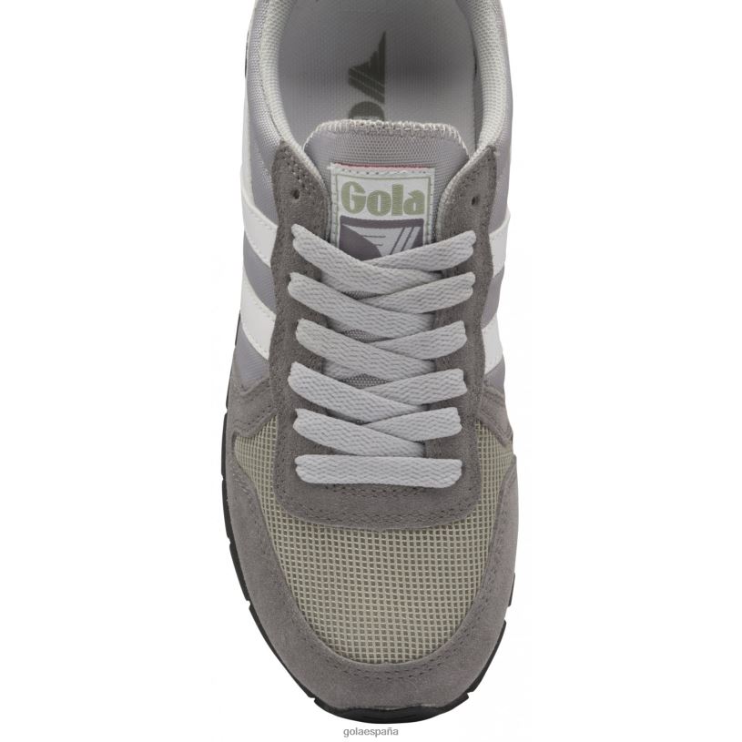 calzado V4PZL362 mujer Gola zapatillas clásicas daytona gris claro/ceniza/blanco