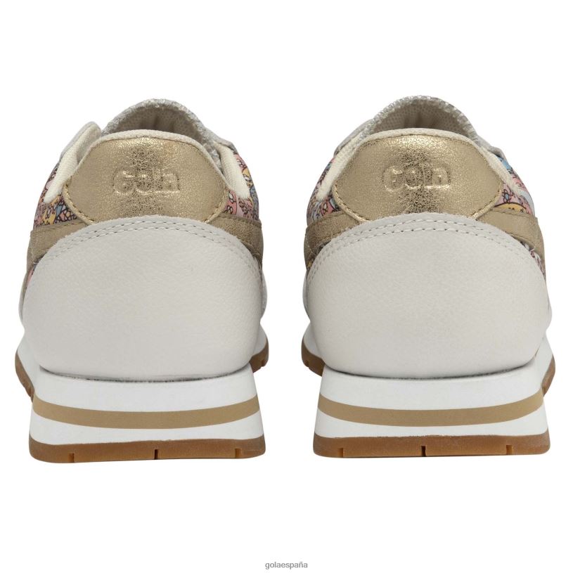 calzado V4PZL364 mujer Gola zapatillas clásicas daytona lbty cp blanco/dorado/multicolor