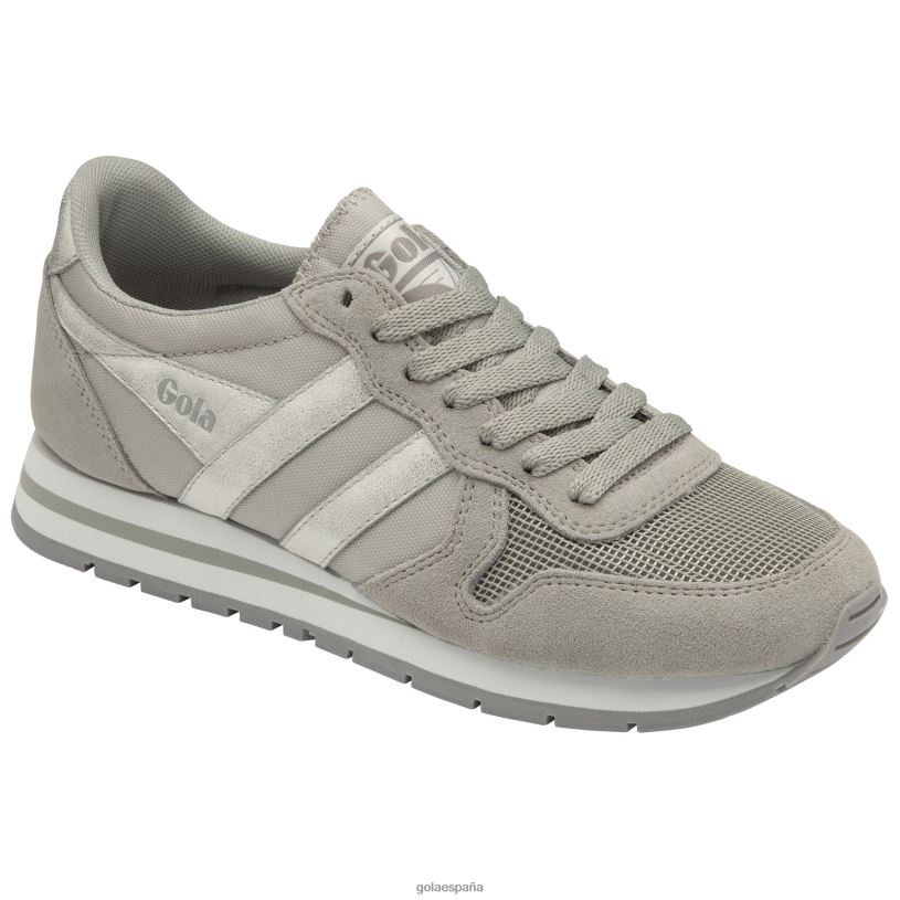 calzado V4PZL367 mujer Gola zapatillas clásicas con espejo daytona gris claro/plata