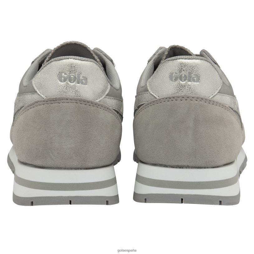 calzado V4PZL367 mujer Gola zapatillas clásicas con espejo daytona gris claro/plata