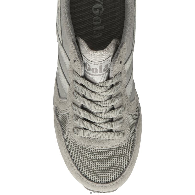 calzado V4PZL367 mujer Gola zapatillas clásicas con espejo daytona gris claro/plata