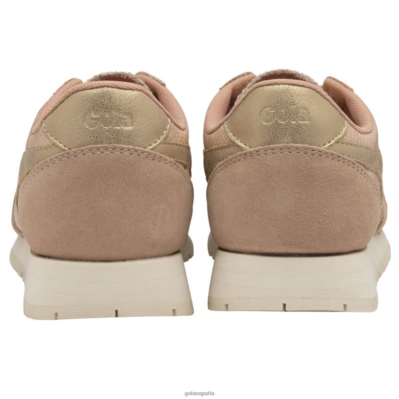 calzado V4PZL371 mujer Gola zapatillas clásicas de lagarto daytona rubor rosa/dorado