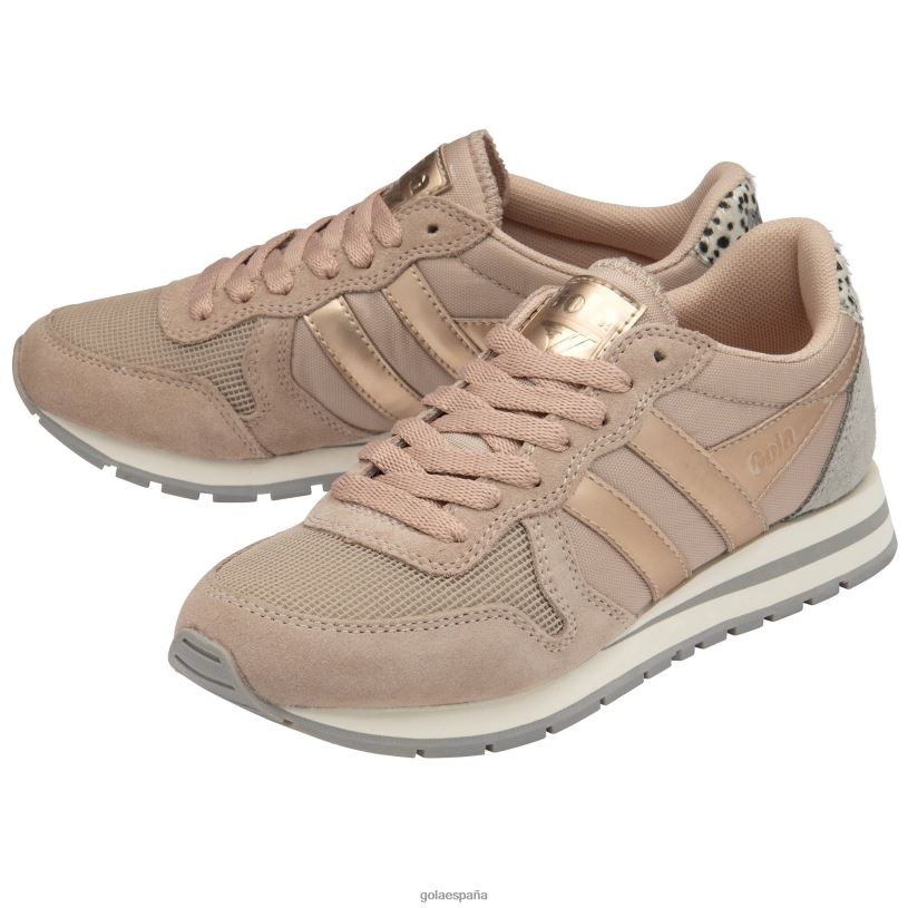 calzado V4PZL373 mujer Gola zapatillas clásicas daytona jungle rubor rosa/guepardo