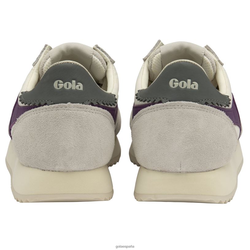 calzado V4PZL387 mujer Gola zapatillas clásicas boston '78 blanco hueso/dedalera/fresno