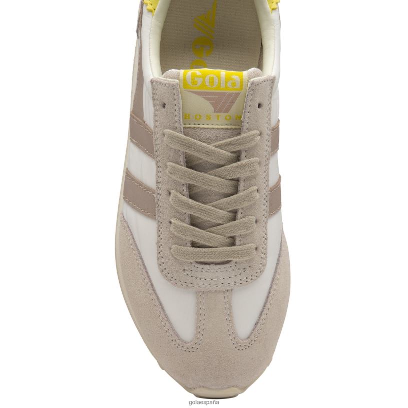 calzado V4PZL388 mujer Gola zapatillas clásicas boston '78 blanquecino/flor/protagonismo