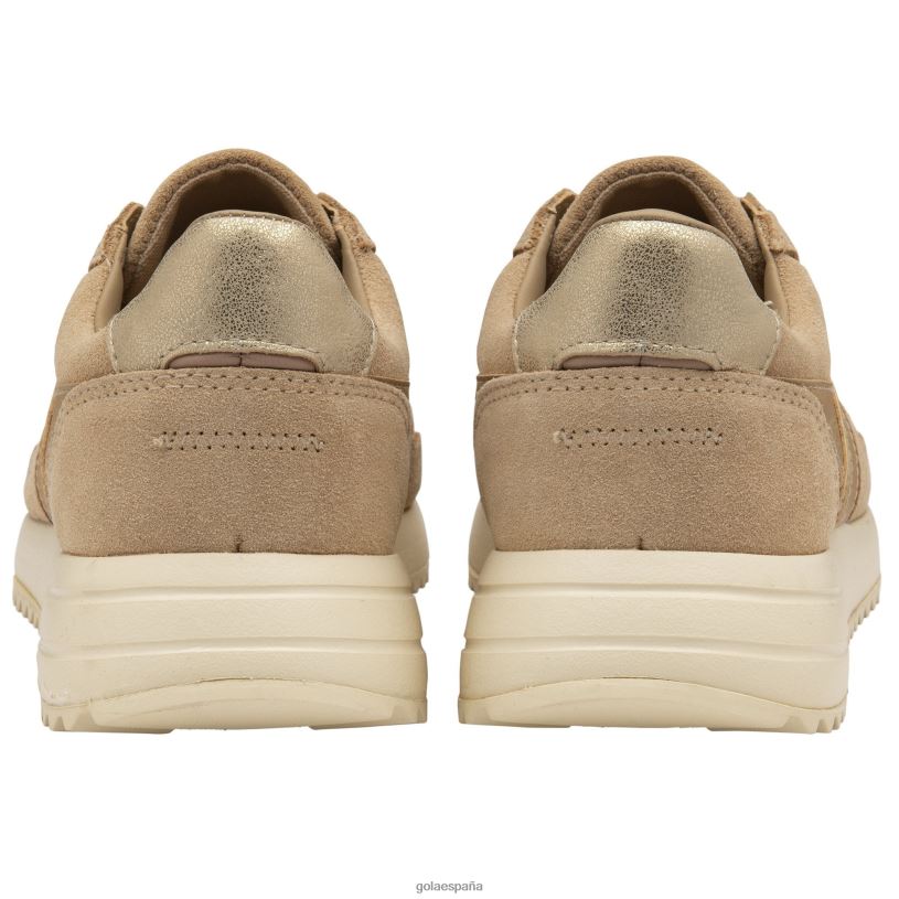 calzado V4PZL401 mujer Gola zapatillas clásicas chicago glimmer avena/oro