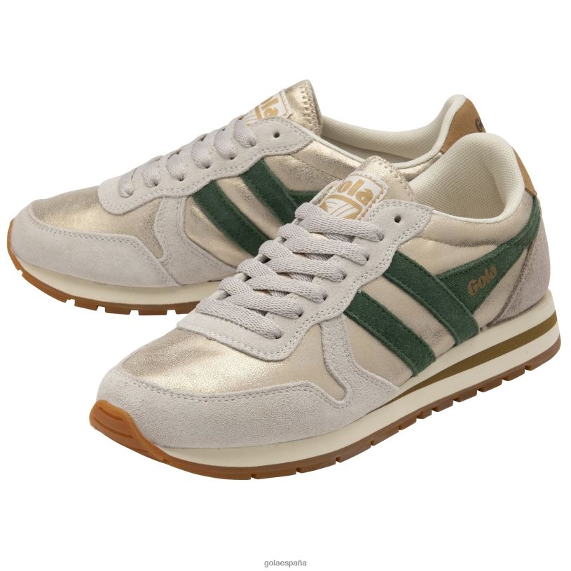 calzado V4PZL407 mujer Gola zapatillas clásicas daytona blaze oro/siempre verde/azúcar moreno