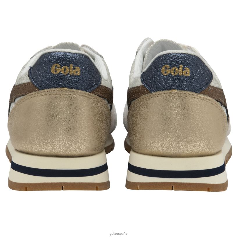 calzado V4PZL415 mujer Gola zapatillas clásicas daytona blaze blanco/cobre/marino