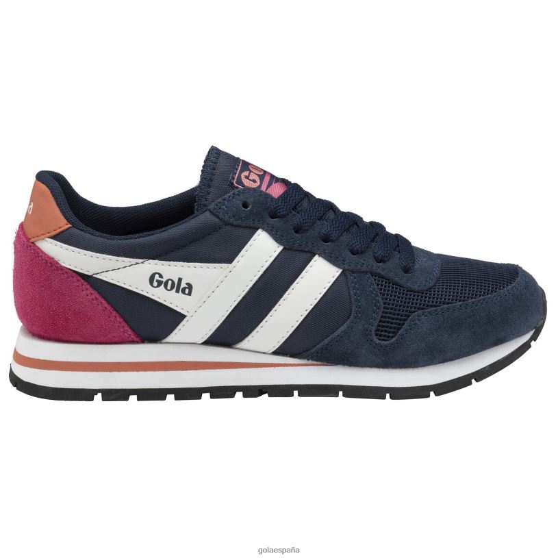 calzado V4PZL419 mujer Gola zapatillas clásicas daytona azul marino/blanco/coral caliente