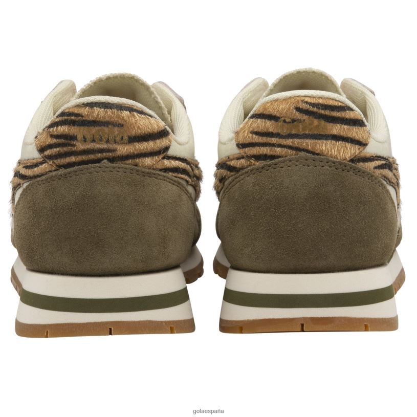 calzado V4PZL420 mujer Gola zapatillas clásicas safari daytona blanco hueso/caqui