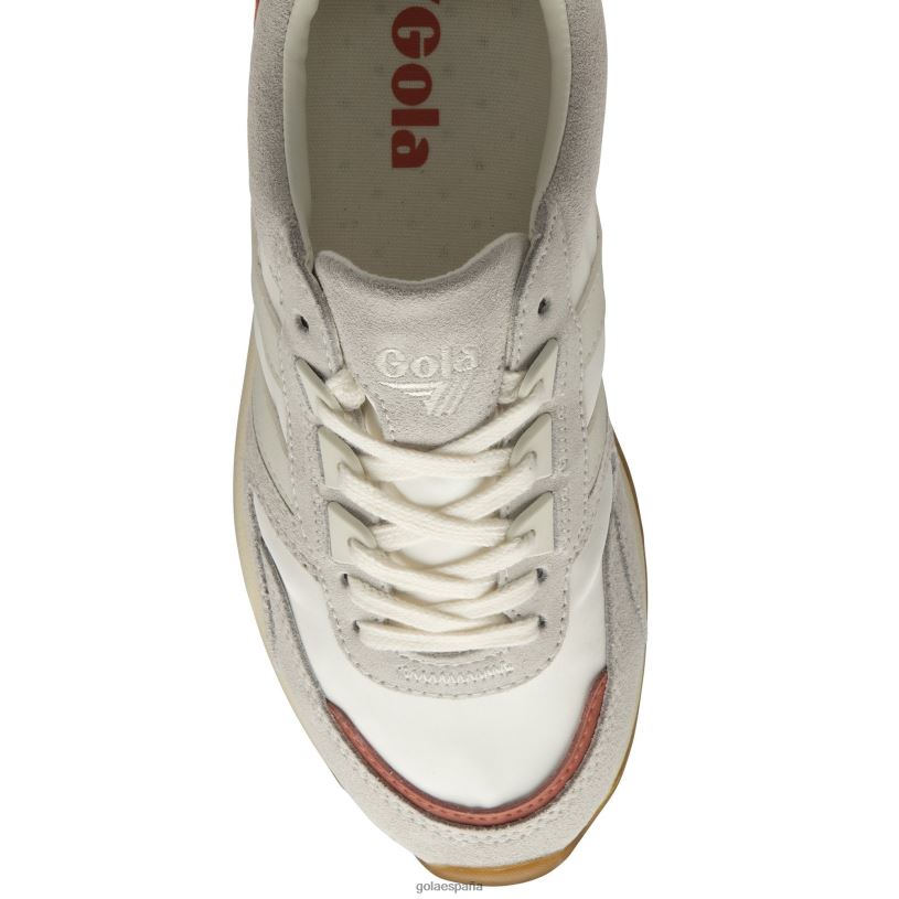 calzado V4PZL422 mujer Gola zapatillas clásicas chicago blanco hueso/azul marino