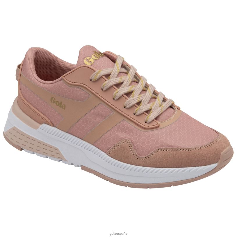 calzado V4PZL521 mujer Gola tenis atómicos de alto rendimiento rosa perla/oro