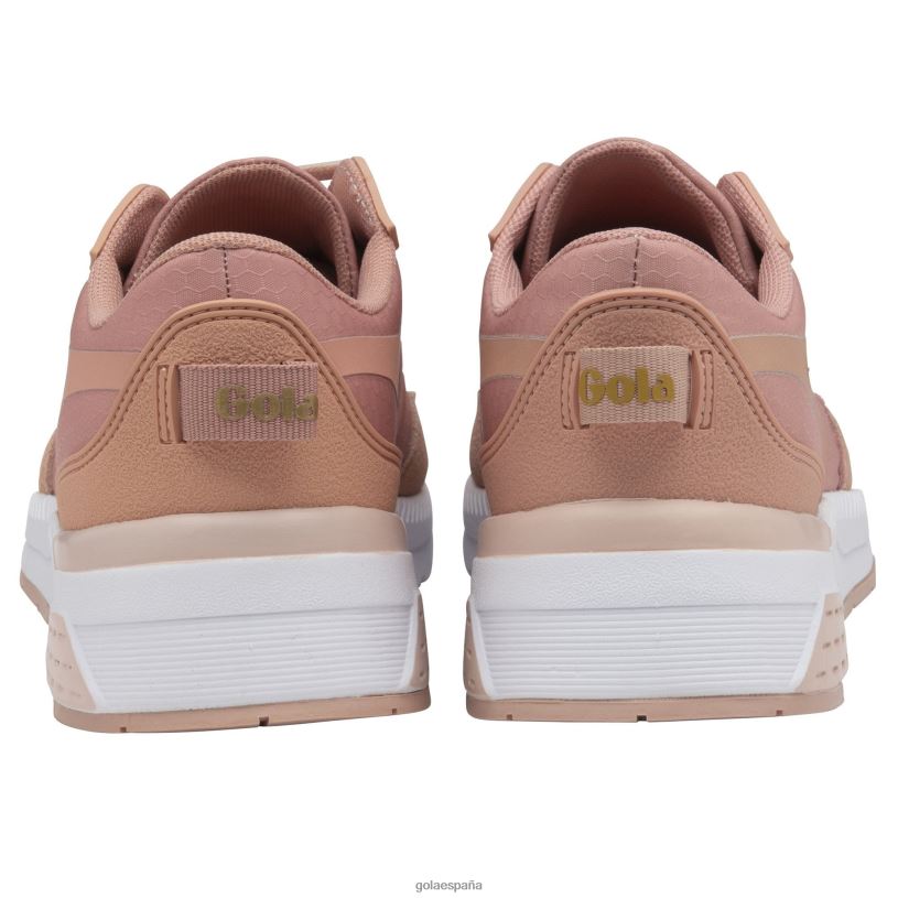 calzado V4PZL521 mujer Gola tenis atómicos de alto rendimiento rosa perla/oro