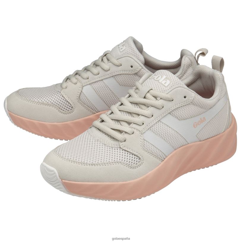 calzado V4PZL524 mujer Gola tenis lansen de alto rendimiento blanco arcada/rosa perla
