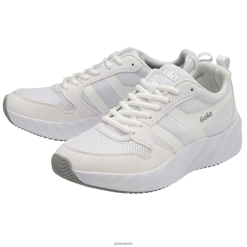 calzado V4PZL526 mujer Gola tenis lansen de alto rendimiento uniforme blanco