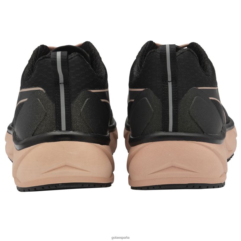 calzado V4PZL534 mujer Gola zapatillas deportivas Typhoon negro/rosa perla