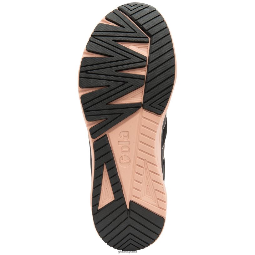 calzado V4PZL534 mujer Gola zapatillas deportivas Typhoon negro/rosa perla