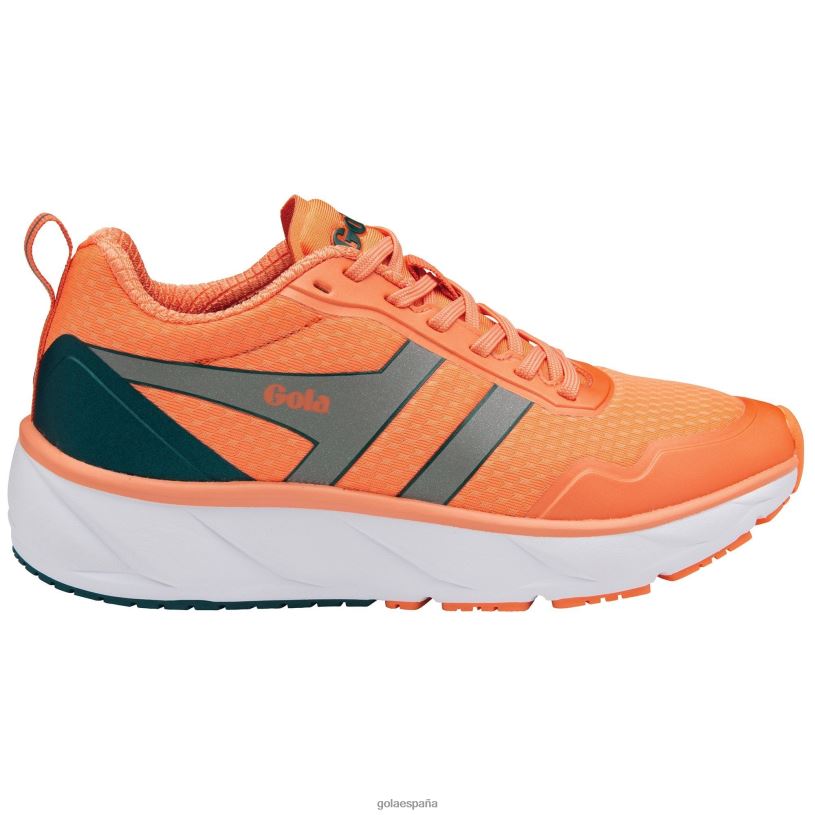 calzado V4PZL535 mujer Gola zapatillas deportivas Typhoon coral caliente/plata/báltico