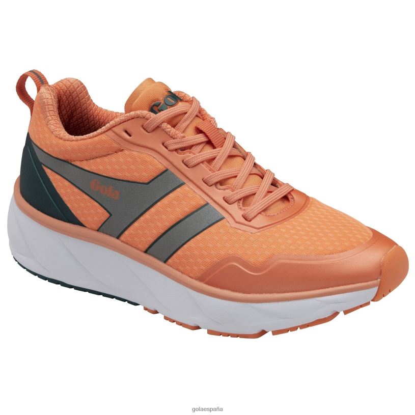 calzado V4PZL535 mujer Gola zapatillas deportivas Typhoon coral caliente/plata/báltico