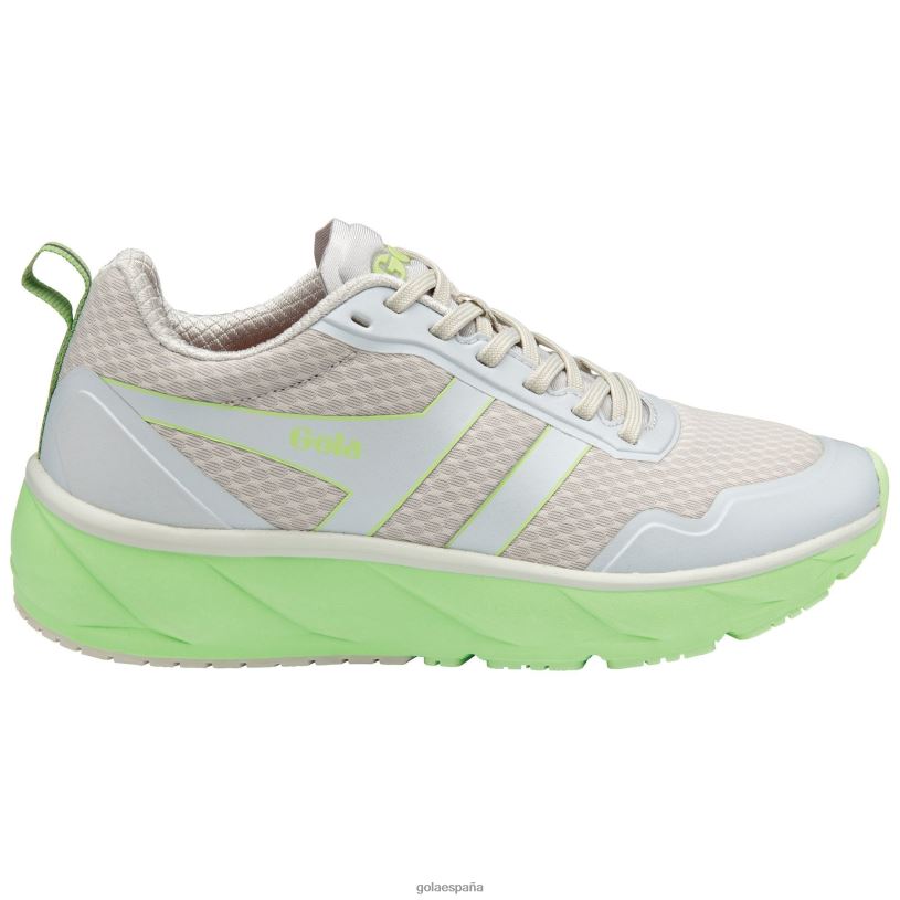 calzado V4PZL536 mujer Gola zapatillas deportivas Typhoon blanco arcada/verde pátina