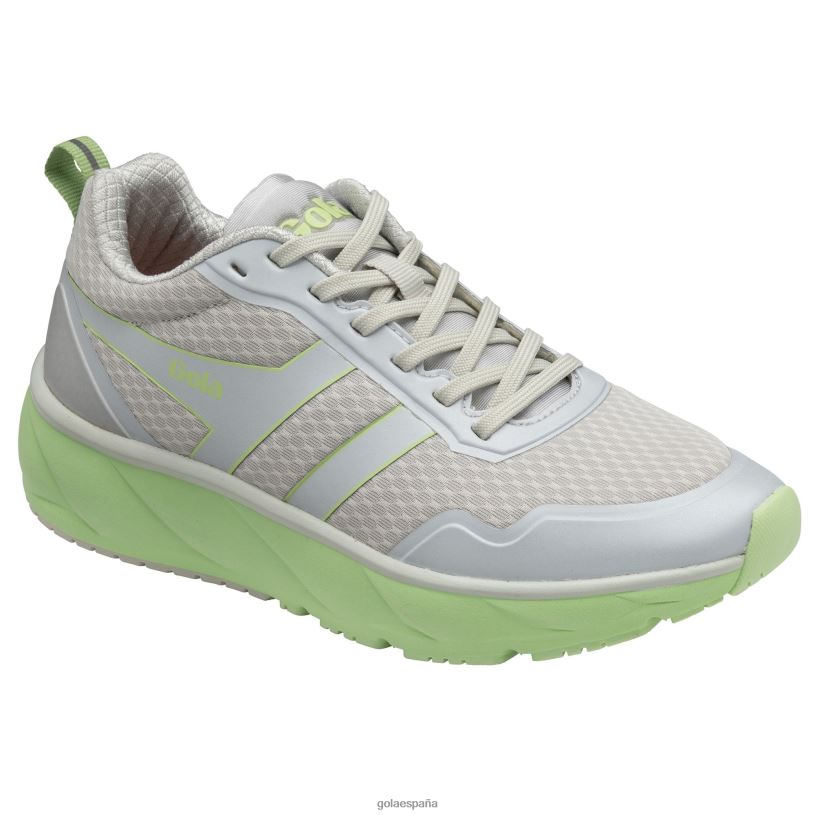calzado V4PZL536 mujer Gola zapatillas deportivas Typhoon blanco arcada/verde pátina