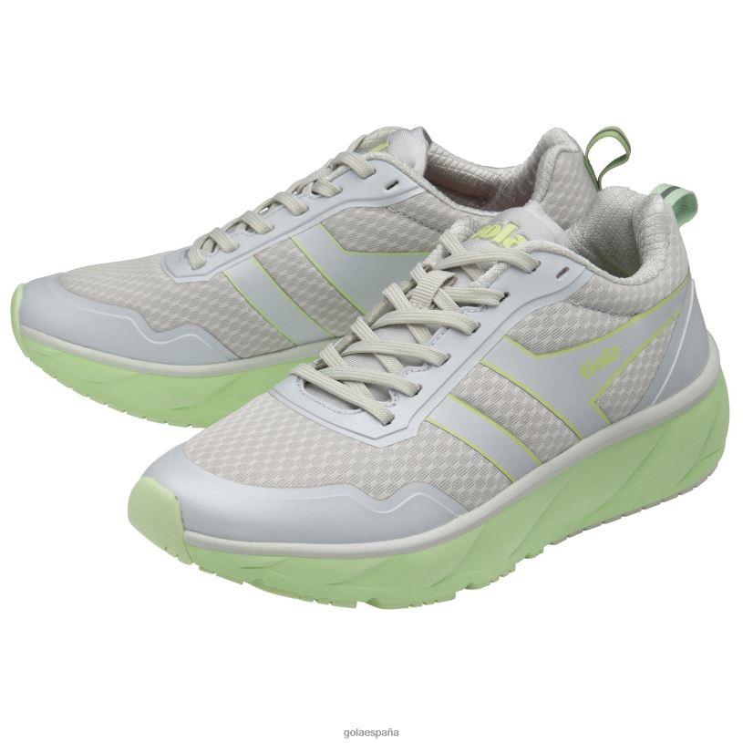 calzado V4PZL536 mujer Gola zapatillas deportivas Typhoon blanco arcada/verde pátina